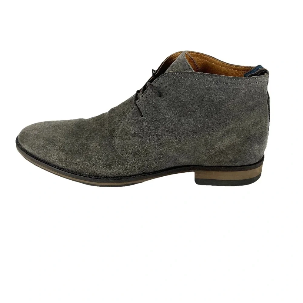 RODD & DUNN Gray Suede Boots Mens Size US 12‎ UK 11 Pebbly Hill Chucka Leather